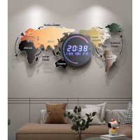Часы настенные карта мира
