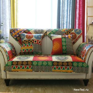 Накидка на диван в богемском стиле