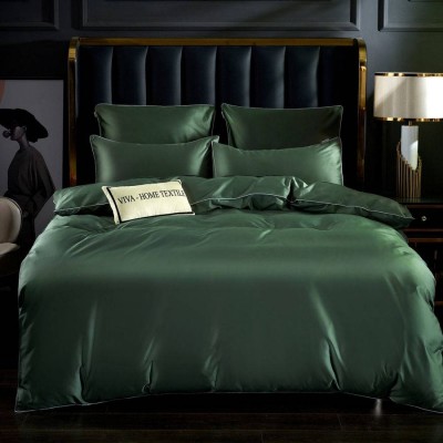 Зеленый комплект постельного белья сатин