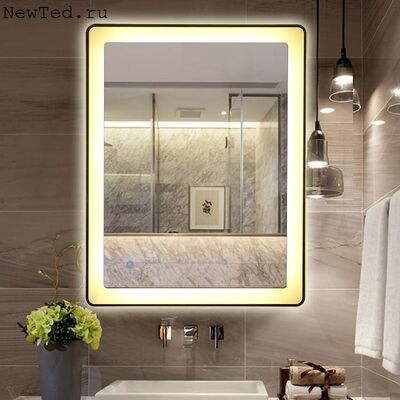 Зеркало в ванную с антизапотеванием и подсветкой