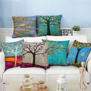 Декоративные подушки деревья