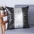 Декоративная подушка черно серебристого цвета