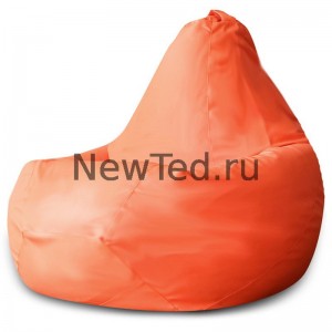 Кресло мешок Оранжевая экокожа