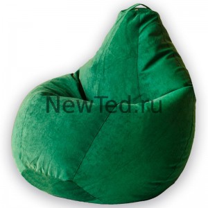 Кресло мешок Зеленый микровельвет