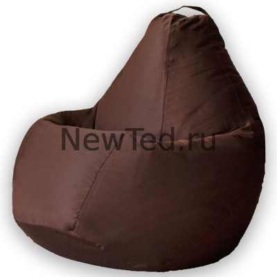 Кресло мешок из ткани фьюжн коричневое