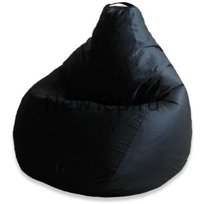 Кресло мешок из ткани фьюжн чёрное