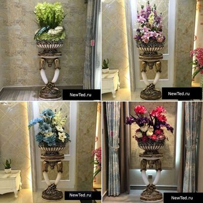  Декоративные вазы напольные высокие