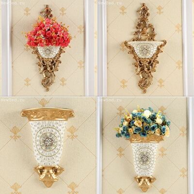  Декоративные вазы с цветами