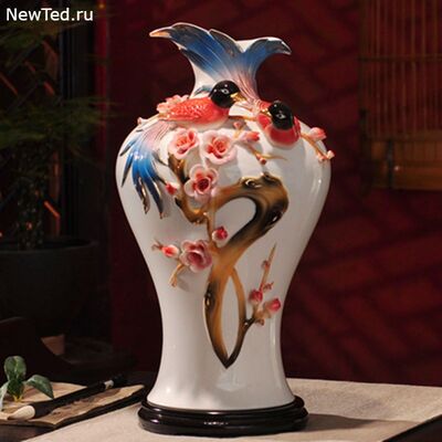 Живые птицы на вашем столе - 3D ваза
