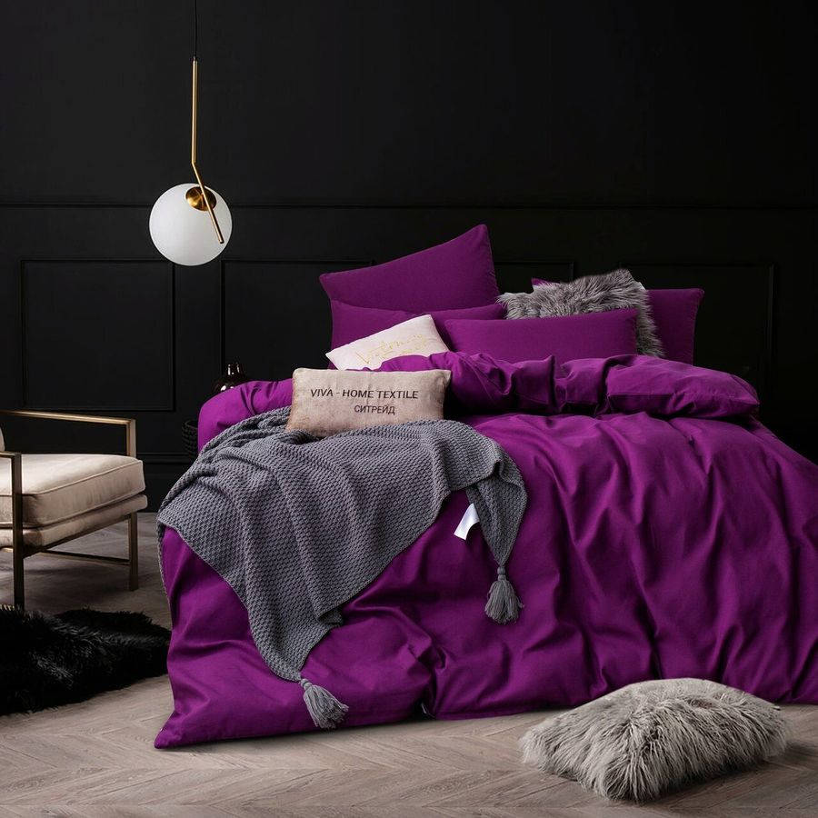 фиолетовый комплект постельного белья
